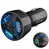 Ładowarka samochodowa QUICK CHARGE 3 porty USB LED