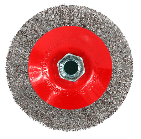 SZCZOTKA DRUCIANA BOCZNA 115mm M14 DRUT STALOWY