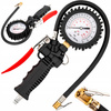 PISTOLET POMPKA DO POMPOWANIA KÓŁ Z MANOMETREM DO KOMPRESORA DUŻY 12 BAR