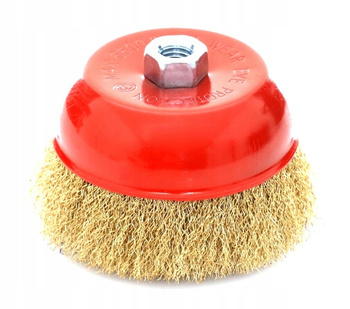 SZCZOTKA DRUCIANA 125mm M14 DRUT MOSIĄDZOWANY