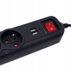 PRZEDŁUŻACZ LISTWA ZASILAJĄCA USB 1,5M 3 GNIAZDA