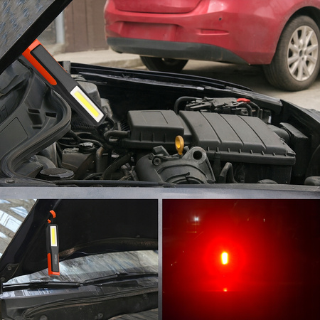 Latarka warsztatowa Lampka LED USB-C Akumulator Magnes Haczyk