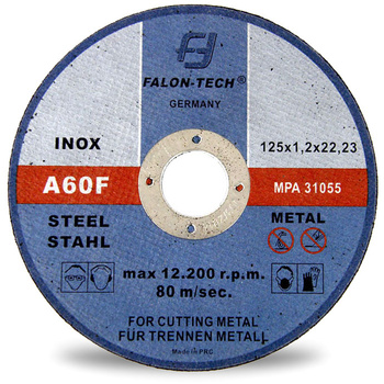TARCZA DO CIĘCIA METALU inox 125 x 1,2 FALON TECH