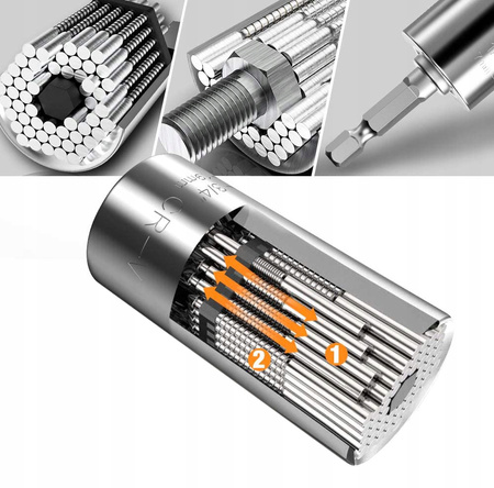 NASADKA UNIWERSALNA KLUCZ 7-19 mm GRZECHOTKA 3/8