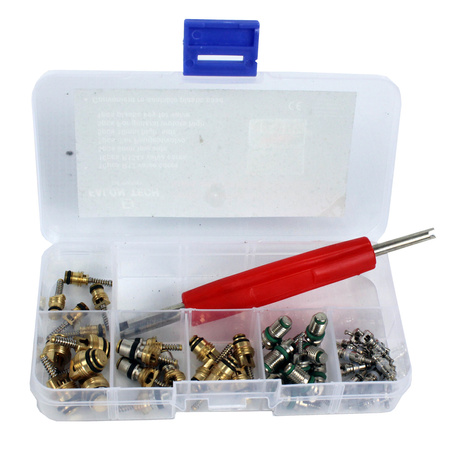 ZAWORKI DO KLIMATYZACJI ZESTAW ZAWORKÓW Z KLUCZEM