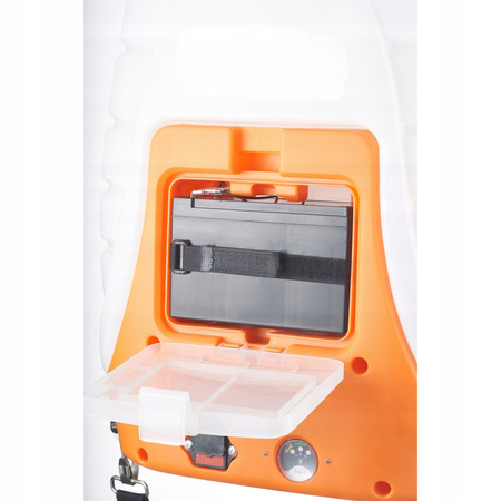 OPRYSKIWACZ PLECAKOWY AKUMULATOROWY ELEKTRYCZNY 18L + OSŁONA HERBICYDOWA