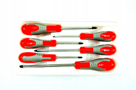 ZESTAW WKRĘTAKI ŚRUBOKRĘT PŁASKI KRZYŻAK PH 6el