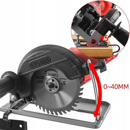 PRZYSTAWKA PROWADNICA DO SZLIFIERKI KĄTOWEJ 115 125 mm ADAPTER OSŁONA