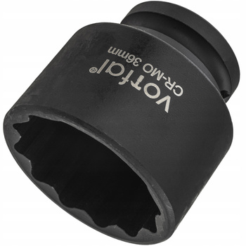 NASADKA UDAROWA NASADOWA 1/2 CAL KLUCZ UDAROWY 36MM KRÓTKA 45MM CR-MO 12KĄT