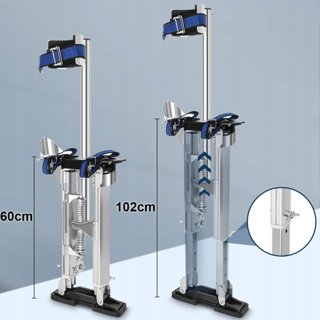 SZCZUDŁA BUDOWLANE MALARSKIE REGULOWANE 60-102 CM ALUMINIOWE LEKKIE 120 KG