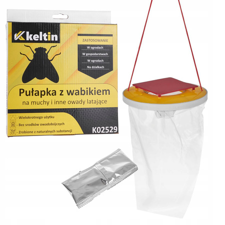 PUŁAPKA NA MUCHY WOREK NA MUCHY KOŃSKIE DO STAJNI OBORY GARAŻU