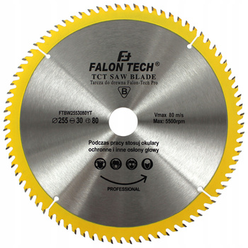 TARCZA DO CIĘCIA DREWNA WIDIA 255 / 30 T80 PRO