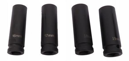 ZESTAW NASADEK NASADKI UDAROWE 1/2" 8-32 mm 35 szt. DŁUGIE KRÓTKIE WALIZKA