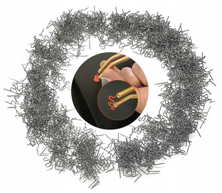ZSZYWKI DO ZGRZEWARKI DO PLASTIKU SPAWARKI FALA 0,8MM ZESTAW SPINKI RS28
