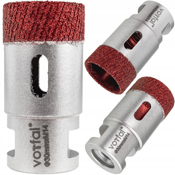 OTWORNICA WIERTŁO DIAMENTOWE KORONKA 30 MM M14 DO GRESU PŁYTEK CERAMIKI PRO