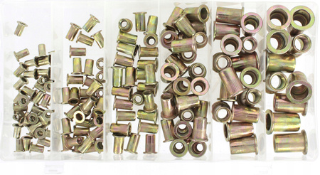 ZESTAW NITONAKRĘTEK STALOWYCH M3- M10 150 SZT