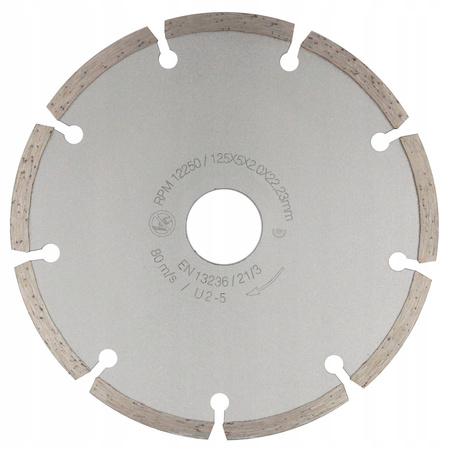 OSBORN ATTACK U2 TARCZA DIAMENTOWA SEGMENTOWA 125x5x2,0x22,23