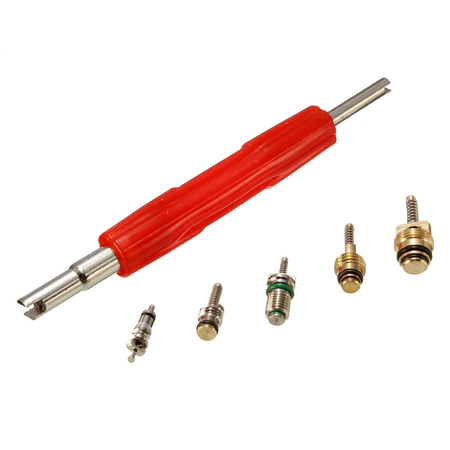 ZAWORKI DO KLIMATYZACJI ZESTAW ZAWORKÓW Z KLUCZEM