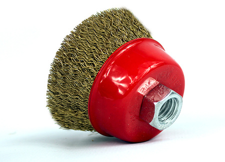 SZCZOTKA DRUCIANA 115 mm M14 DRUT MOSIĄDZOWANY