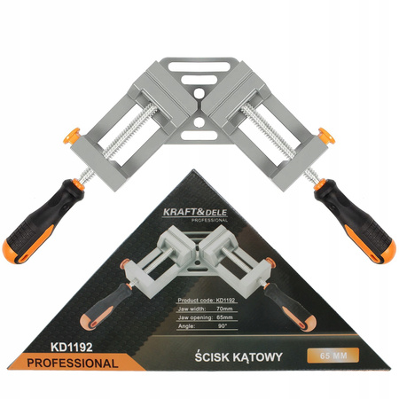 ŚCISK STOLARSKI KĄTOWY KRZYŻOWY IMADŁO 90st 65mm