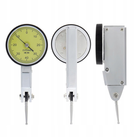 CZUJNIK ZEGAROWY WSKAŹNIK ZEGAROWY UCHYLNY 0,8 MM ZEGAR MAŁY TARCZA 30 MM