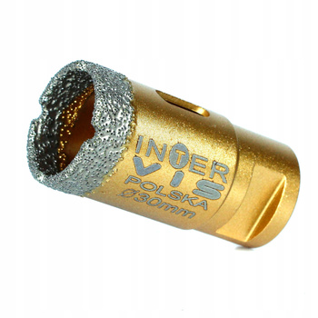 Otwornica diamentowa do ceramiki, kamienia, gresu, glazury 30 mm M14