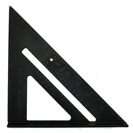KĄTOWNIK STOLARSKI UNIWERSALNY PRZYMIAR 7" 180mm ALUMINIOWY