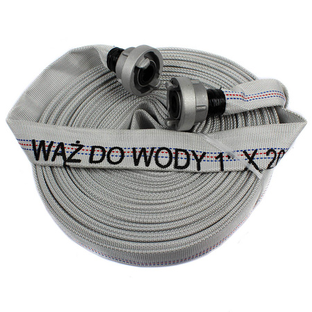 S 1" 20M WĄŻ STRAŻACKI DO SZAMBA BRUDNEJ WODY 25 mm