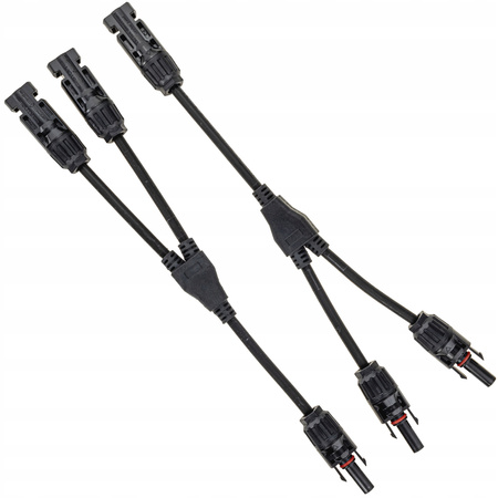 ZŁĄCZE KONEKTOR MC4 PODWÓJNY RÓWNOLEGŁY SOLARNY +- 29CM IP67 APV
