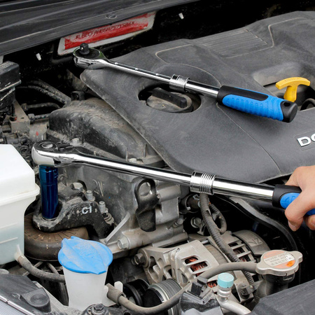 ZESTAW KLUCZY GRZECHOTKA TELESKOPOWA 1/4 3/8 1/2