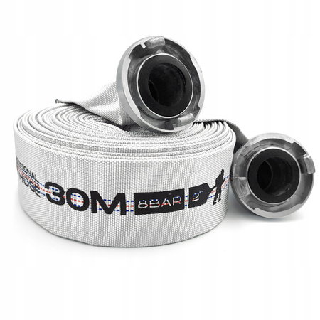 WĄŻ STRAŻACKI DO SZAMBA BRUDNEJ WODY 52 mm 2 cale 30m + SZYBKOZŁĄCZA