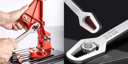 Uniwersalny klucz płaski oczkowy dwugłowicowy calowy 8-22mm torx
