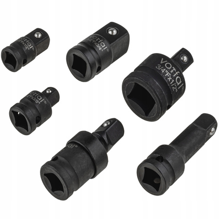 REDUKCJE ADAPTERY REDUKCYJNE UDAROWE NASADKI 1/2 3/8 3/4 CR-MO 6 EL