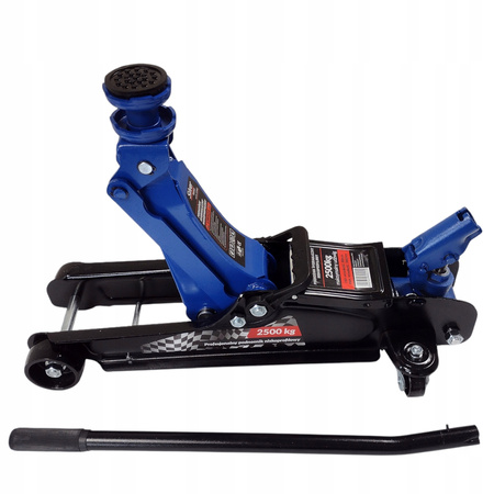 PODNOŚNIK HYDRAULICZNY NISKOPROFILOWY 2,5 T W WALIZCE OBROTOWA RĄCZKA