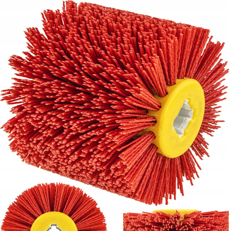 Szczotka NYLONOWA do satyniarki szlifierki 120X100 ściernica drewna P80