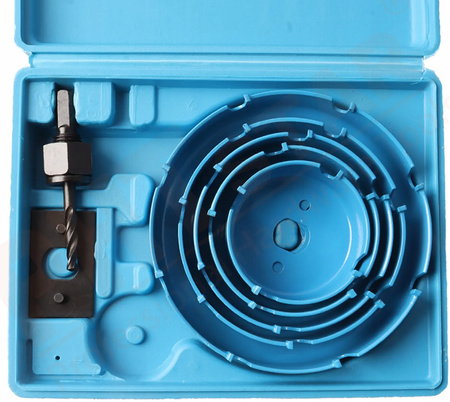 Zestaw Otwornic z Widią 5szt. Otwornica do Drewna Komplet Otwornic 64-127mm
