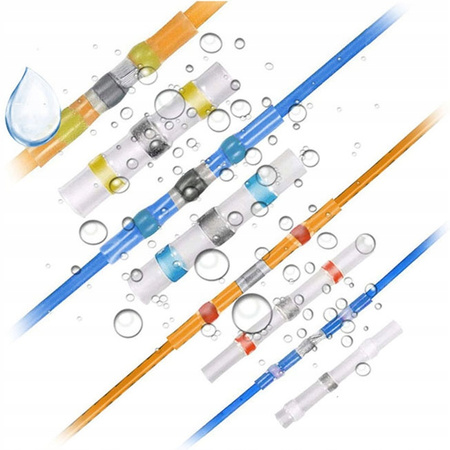 ZESTAW RUREK RURKI TERMOKURCZLIWE KOLOROWE 100szt.