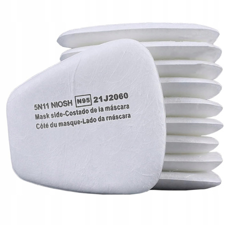 FILTR PRZECIWPYŁOWY DO MASKI PÓŁMASKI LAKIERNICZEJ 5911 P1 N95 10 SZTUK