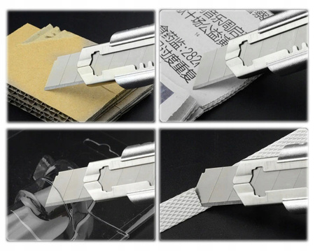 OSTRZA DO NOŻA OSTRZE WYMIENNE ŁAMANE 18 mm 10szt.