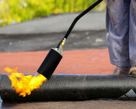 Palnik dekarski gazowy do papy opalania 60 mm / 70 cm + reduktor i wąż 5m