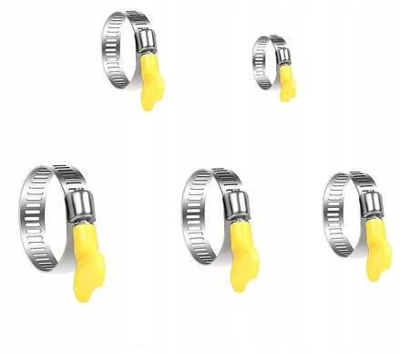 OPASKI ZACISKOWE ŚLIMAKOWE Z MOTYLKIEM M12-M25 x26