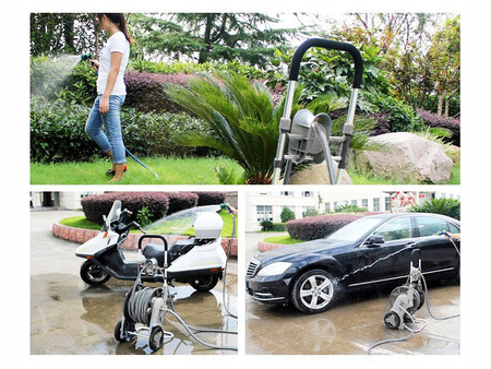 WÓZEK STOJAK BĘBEN ZWIJACZ WAŻ OGRODOWY 45m+2m 1/2