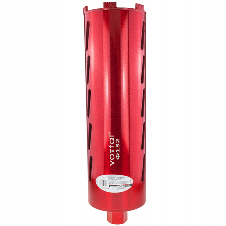 WIERTŁO KORONOWE DIAMENTOWE DO BETONU 132 mm WIERTNICA OTWORNICA NA SUCHO