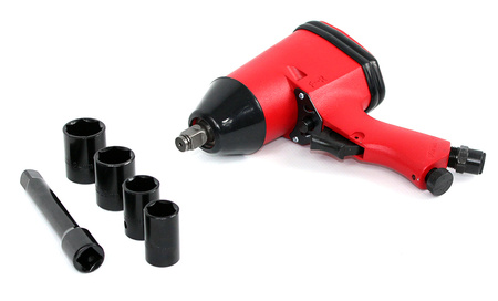 ZESTAW PNEUMATYCZNY KLUCZ UDAROWY + MŁOTEK 17el