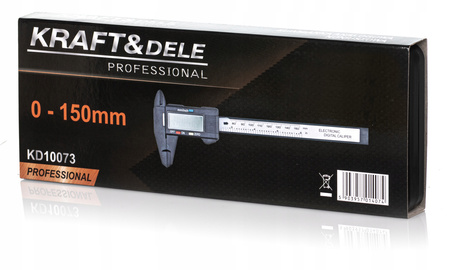 SUWMIARKA ELEKTRONICZNA CYFROWA 150 mm ELEKTRYCZNA LCD + ETUI 2 BATERIE