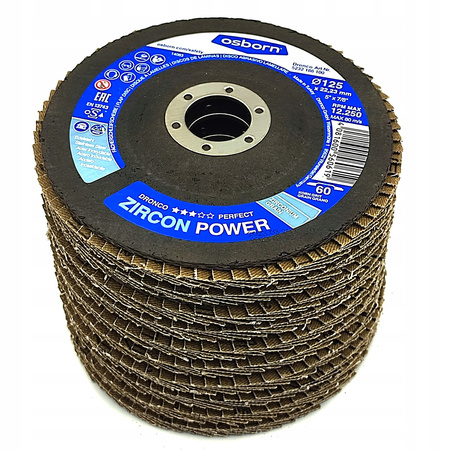 OSBORN ZIRCON POWER TARCZA LISTKOWA LAMELKOWA CYRKONOWA INOX 125mm GR60