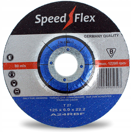 TARCZA DO SZLIFOWANIA METALU 125X6,0 PROFIFLEX x10