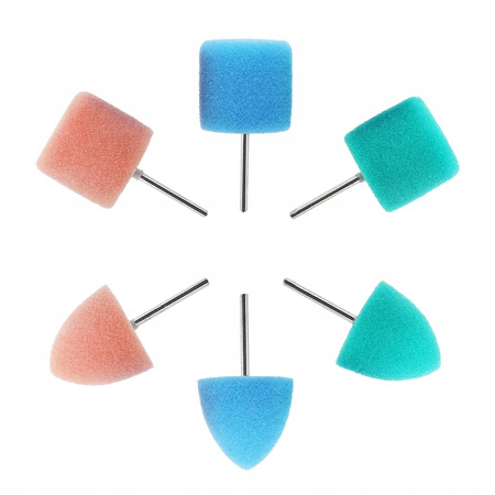 ZESTAW MINI KOŃCÓWEK GĄBEK POLERSKICH DO DETAILINGU POLEROWANIA 16szt
