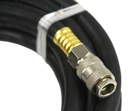 WĄŻ PNEUMATYCZNY ZAKUWANY 6 x 13 x 10 m PRZEWÓD ZAKUTY Z SZYBKOZŁĄCZKAMI