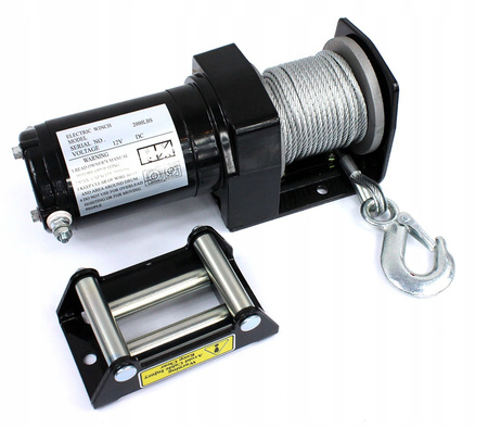 WYCIĄGARKA ELEKTRYCZNA QUAD 2500 LBS 12V + PILOT